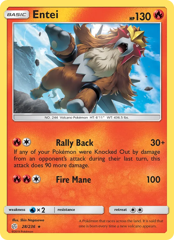Entei #28 – Cosmic Eclipse card