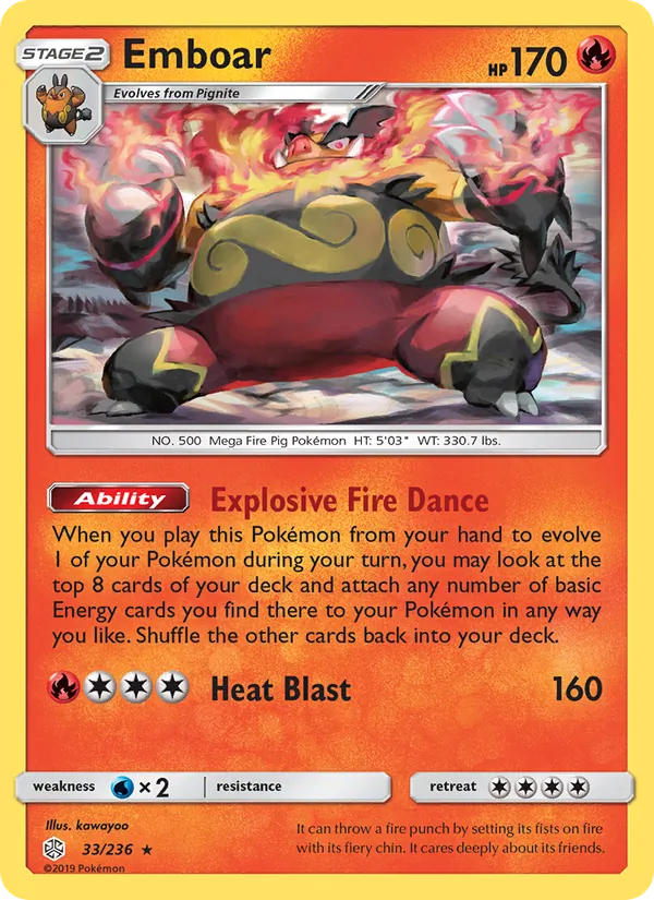 Emboar #33 – Cosmic Eclipse card