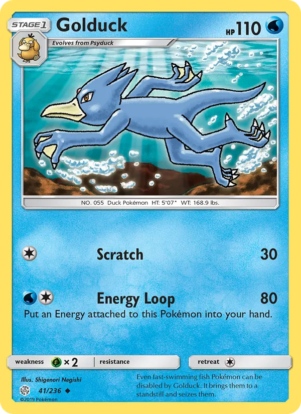 Golduck #41 – Cosmic Eclipse card