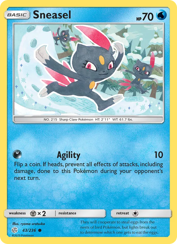Sneasel #43 – Cosmic Eclipse card
