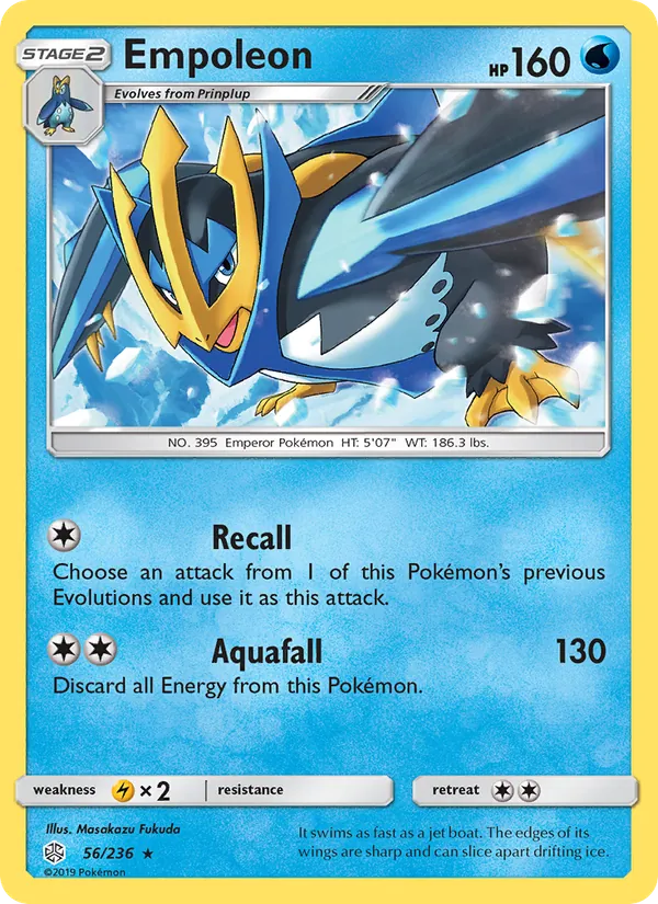 Empoleon #56 – Cosmic Eclipse card