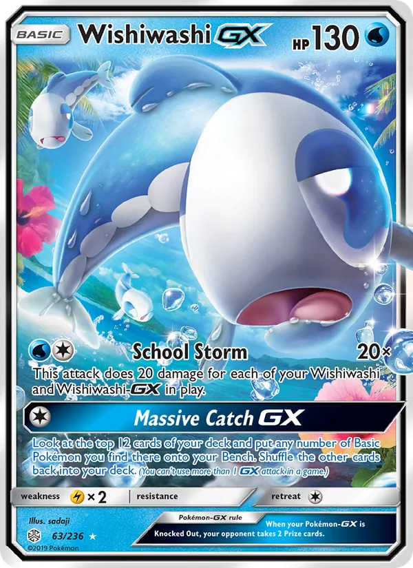 Wishiwashi GX #63 – Cosmic Eclipse card