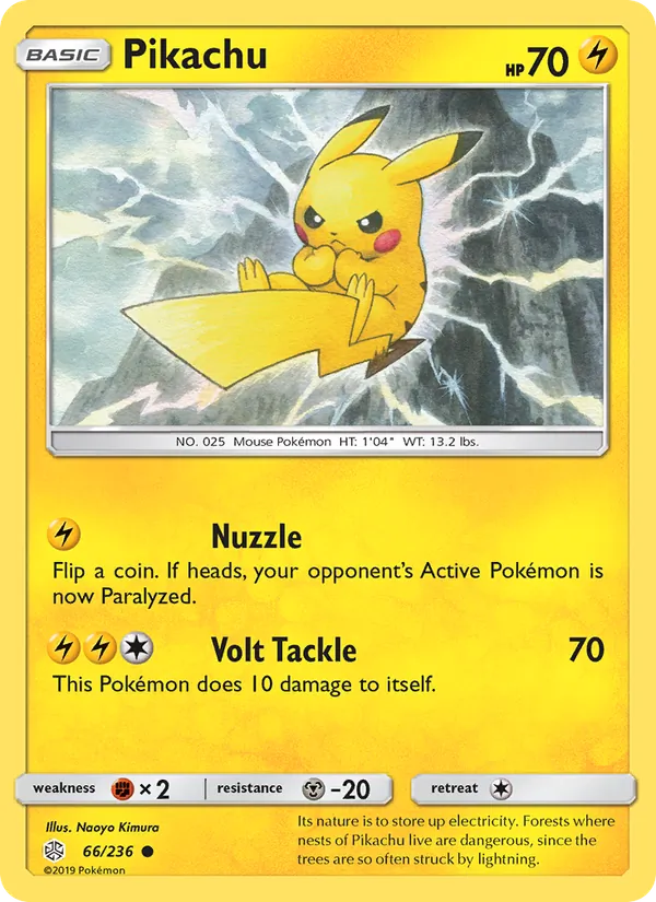 Pikachu #66 – Cosmic Eclipse card