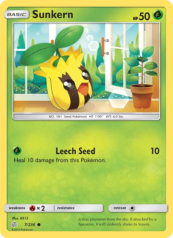 Sunkern #7 – Cosmic Eclipse card