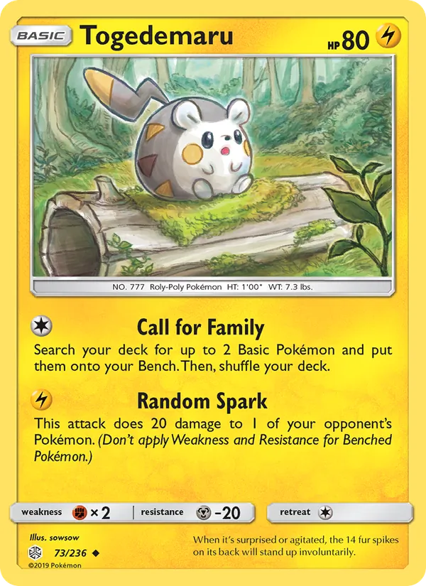 Togedemaru #73 – Cosmic Eclipse card