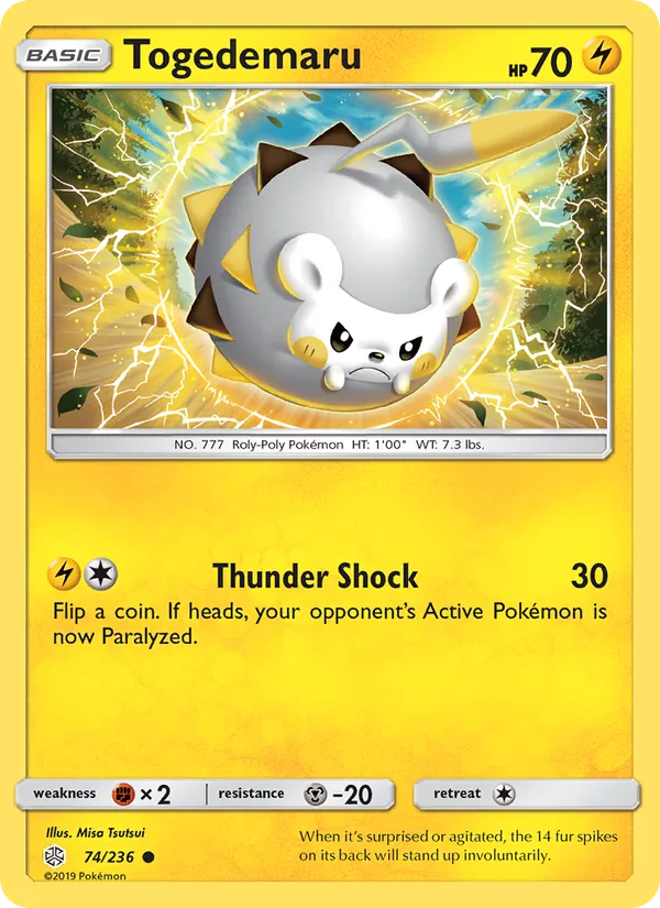 Togedemaru #74 – Cosmic Eclipse card