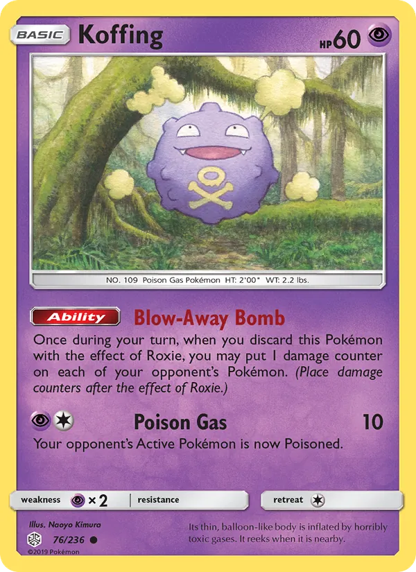 Koffing #76 – Cosmic Eclipse card