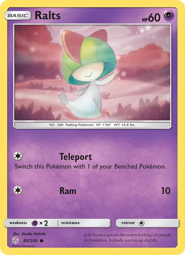 Ralts #80 – Cosmic Eclipse card