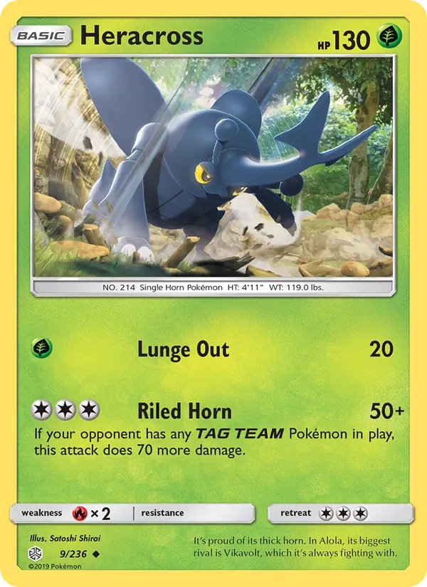 Heracross #9 – Cosmic Eclipse card