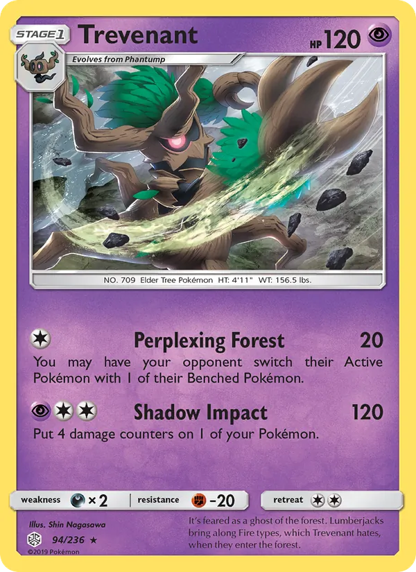 Trevenant #94 – Cosmic Eclipse card
