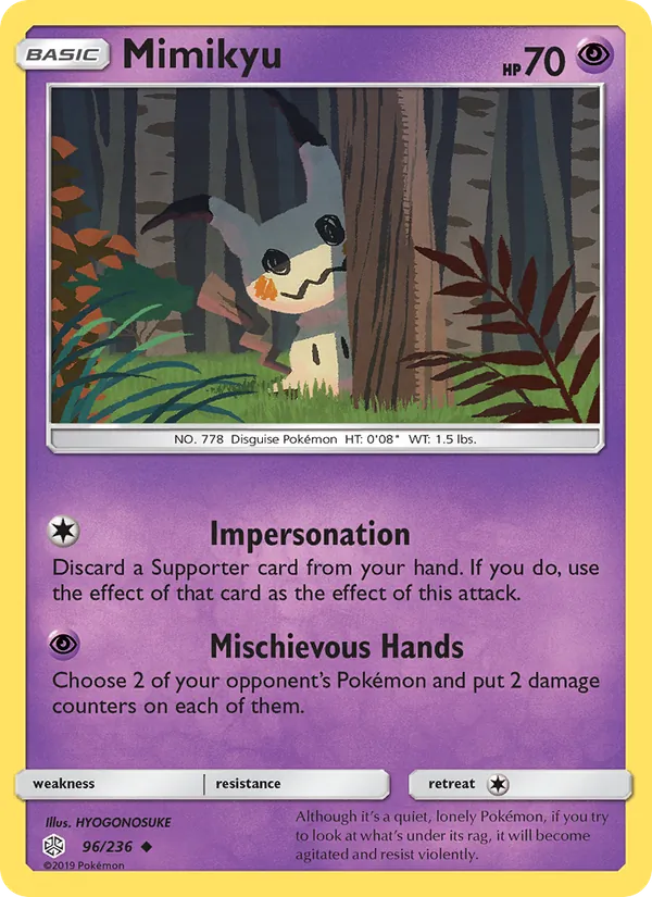 Mimikyu #96 – Cosmic Eclipse card