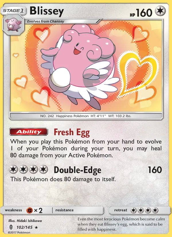Blissey #102 – Guardians Rising card