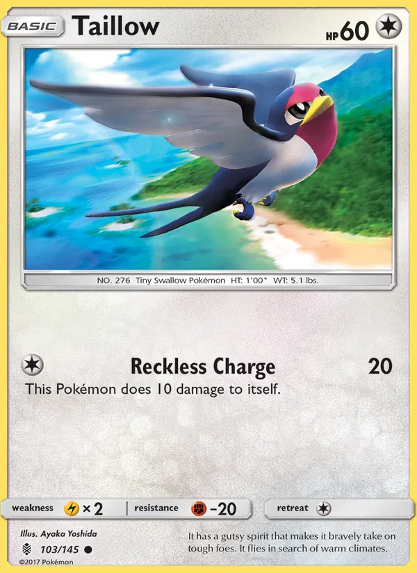 Taillow #103 – Guardians Rising card