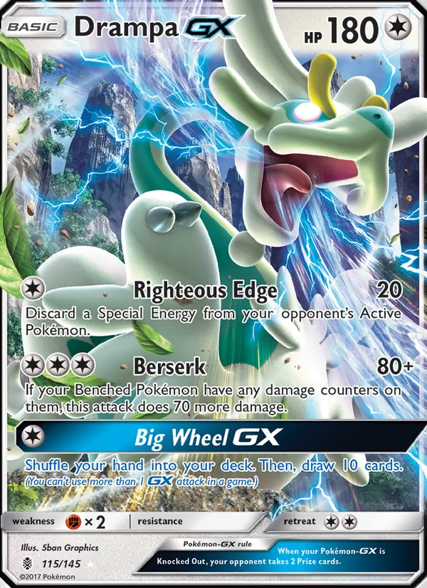 Drampa GX #115 – Guardians Rising card