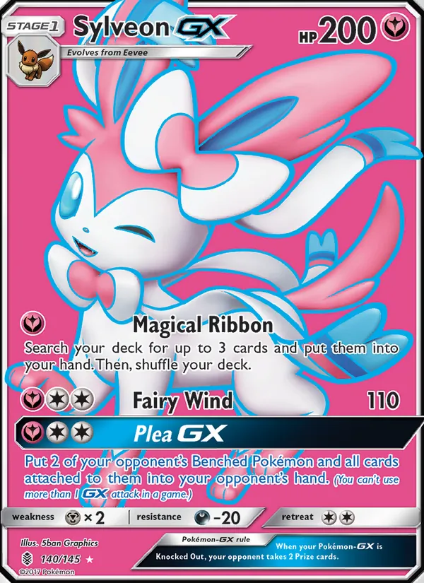 Sylveon GX #140 – Guardians Rising card