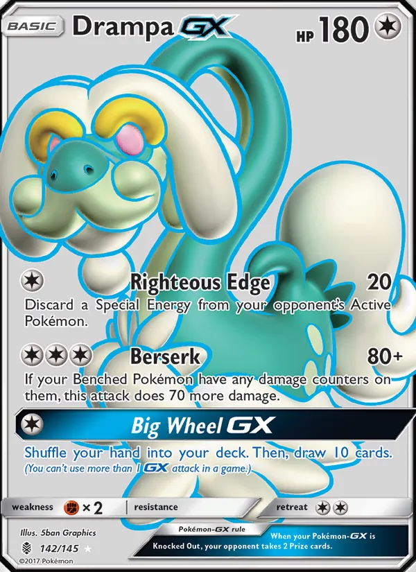 Drampa GX #142 – Guardians Rising card