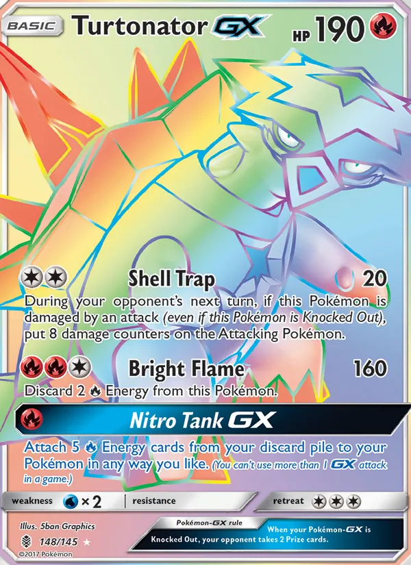Turtonator GX #148 – Guardians Rising card