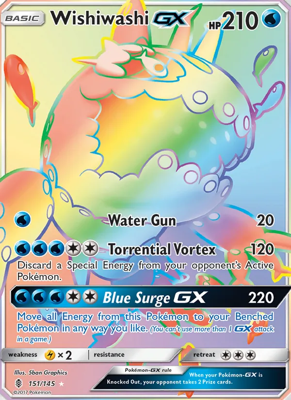 Wishiwashi GX #151 – Guardians Rising card