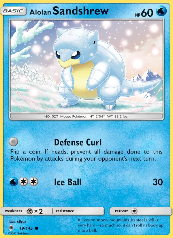 Alolan Sandshrew #19 – Guardians Rising card