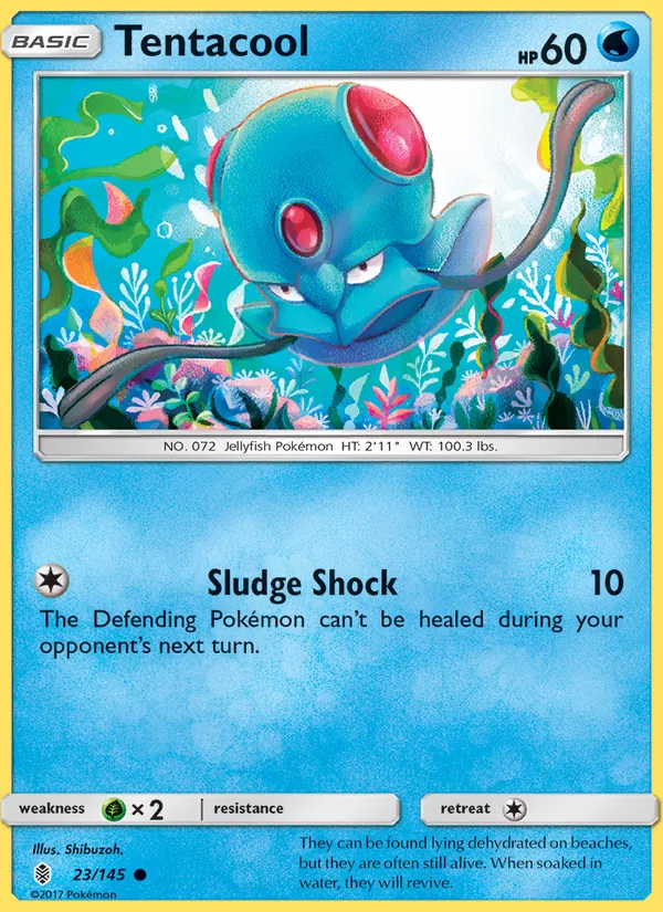 Tentacool #23 – Guardians Rising card