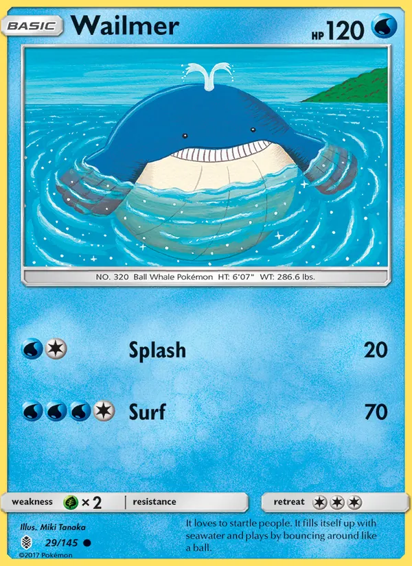Wailmer #29 – Guardians Rising card