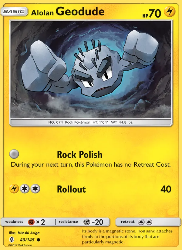 Alolan Geodude #40 – Guardians Rising card