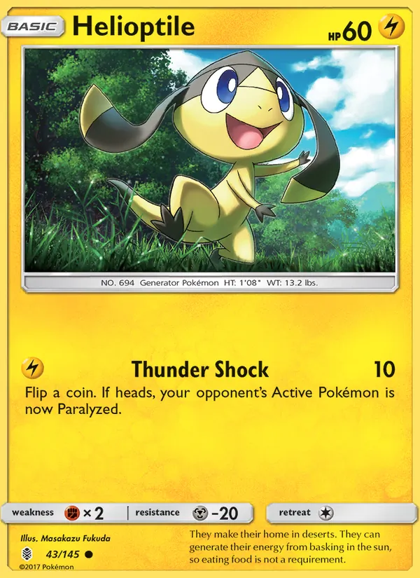 Helioptile #43 – Guardians Rising card