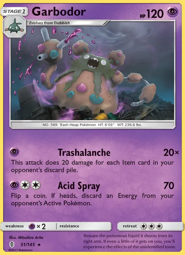 Garbodor #51 – Guardians Rising card