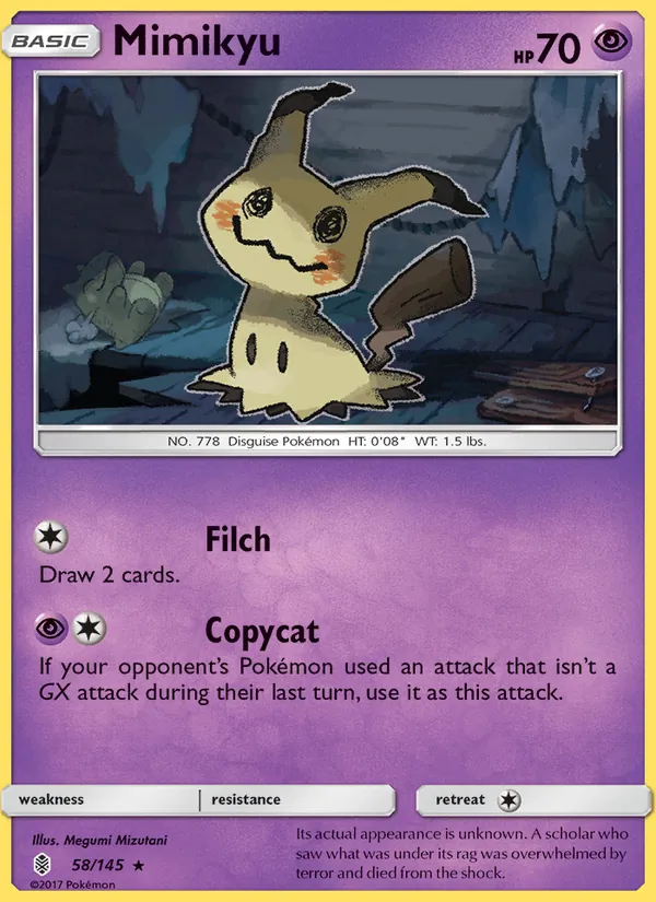 Mimikyu #58 – Guardians Rising card