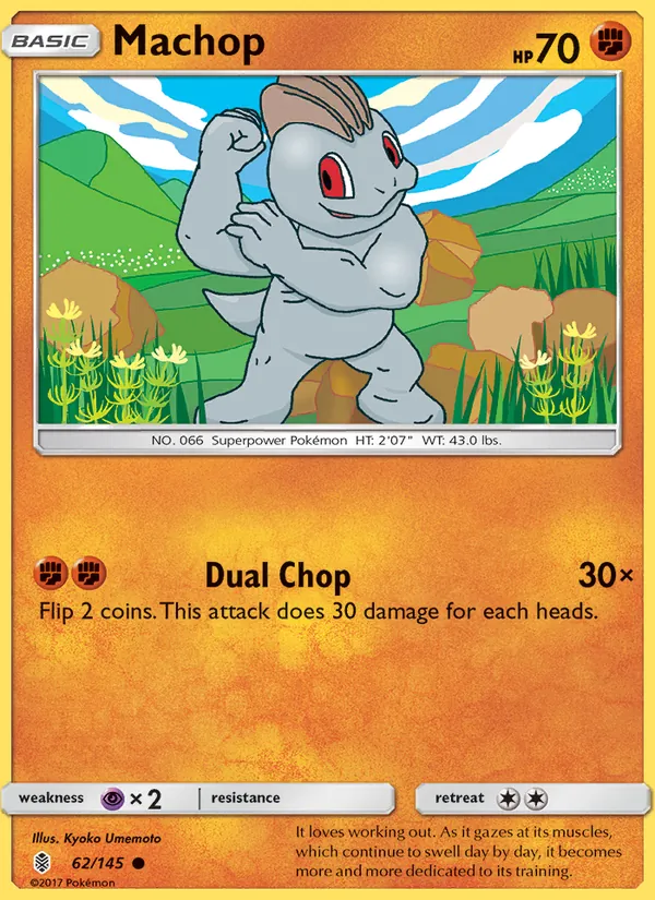 Machop #62 – Guardians Rising card