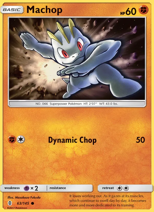Machop #63 – Guardians Rising card