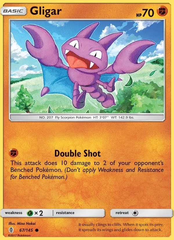 Gligar #67 – Guardians Rising card