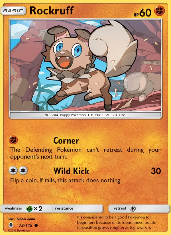 Rockruff #73 – Guardians Rising card