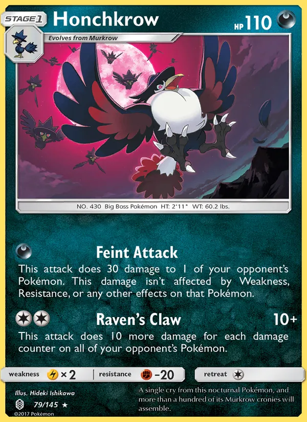 Honchkrow #79 – Guardians Rising card