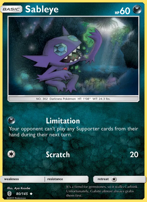 Sableye #80 – Guardians Rising card