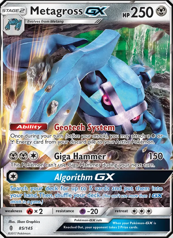 Metagross GX #85 – Guardians Rising card