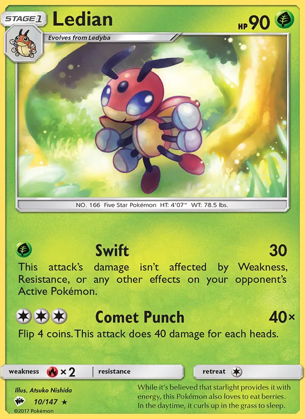 Ledian #10 – Burning Shadows card