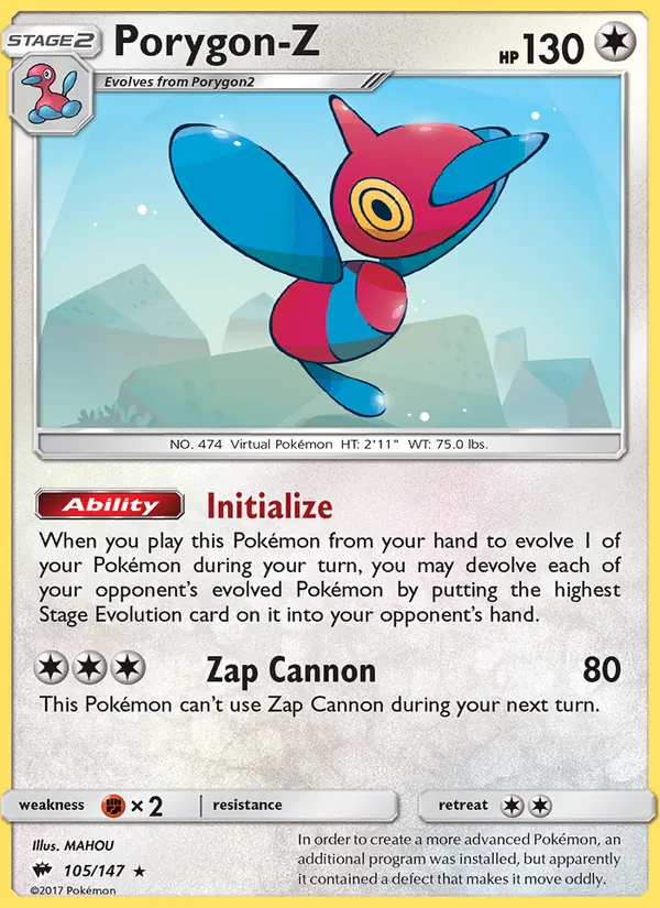 Porygon-Z #105 – Burning Shadows card
