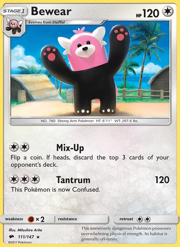 Bewear #111 – Burning Shadows card