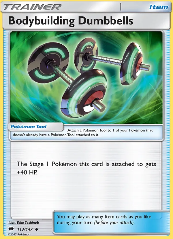 Bodybuilding Dumbbells #113 – Burning Shadows card