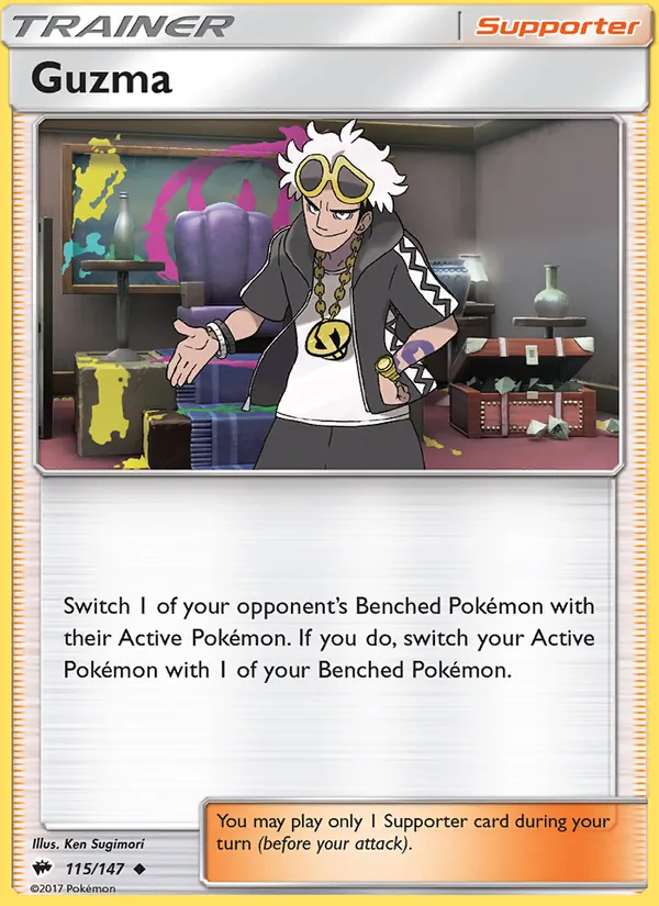 Guzma #115 – Burning Shadows card