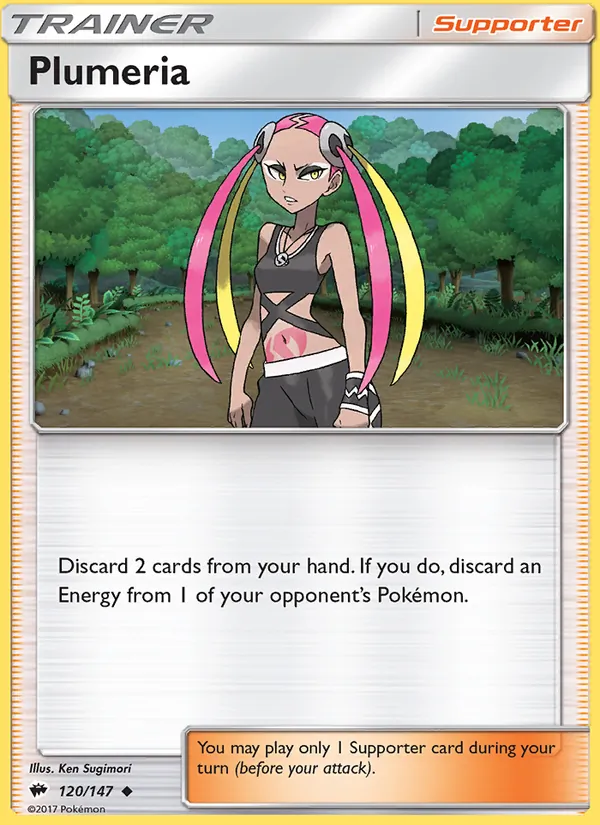 Plumeria #120 – Burning Shadows card