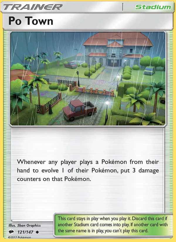 Po Town #121 – Burning Shadows card