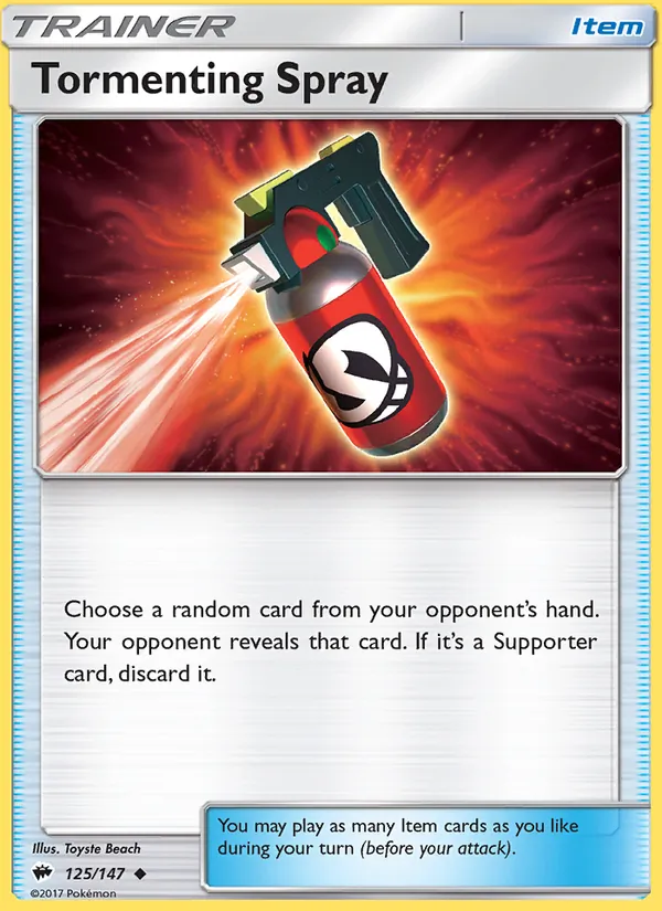 Tormenting Spray #125 – Burning Shadows card