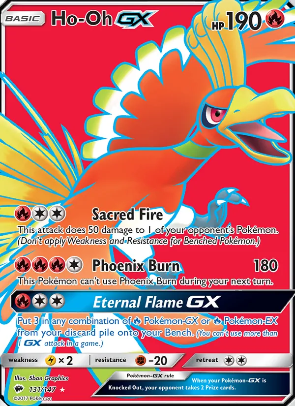 Ho-Oh GX #131 – Burning Shadows card