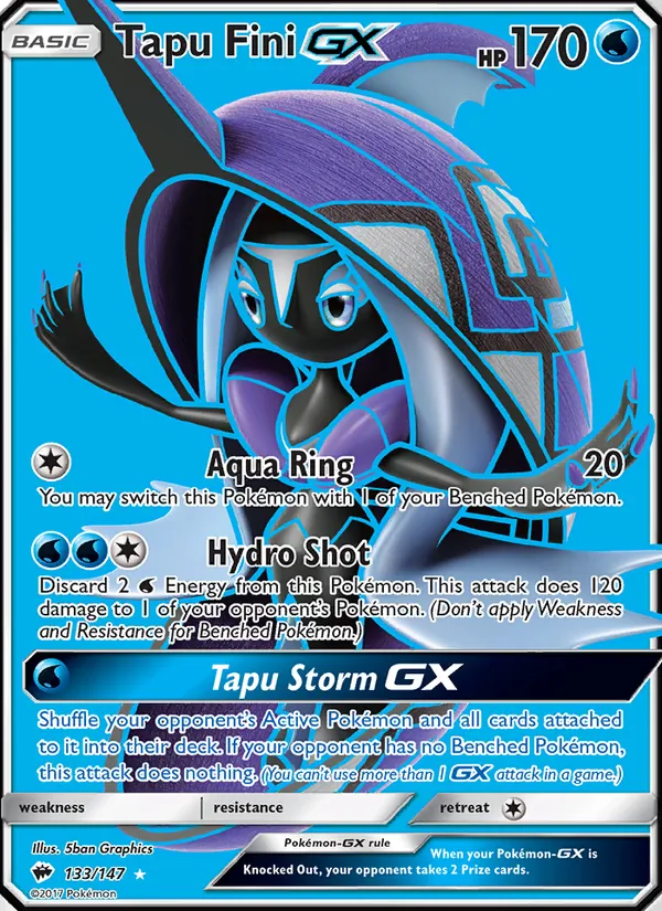 Tapu Fini GX #133 – Burning Shadows card