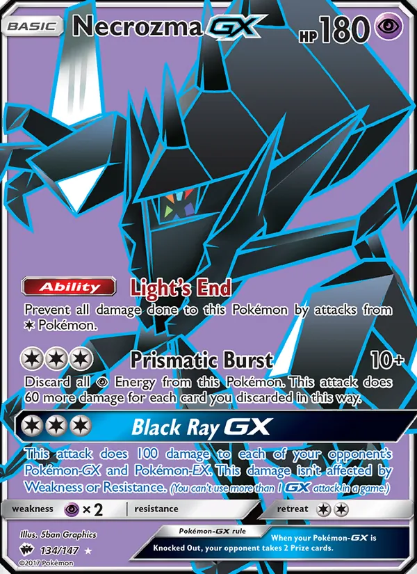 Necrozma GX #134 – Burning Shadows card
