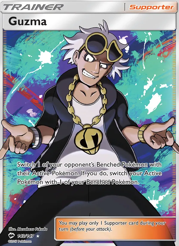 Guzma #143 – Burning Shadows card