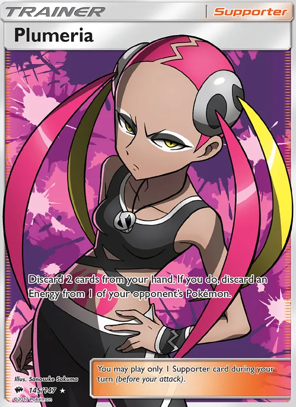 Plumeria #145 – Burning Shadows card