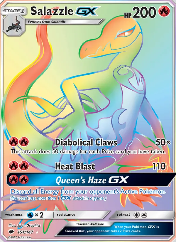 Salazzle GX #151 – Burning Shadows card